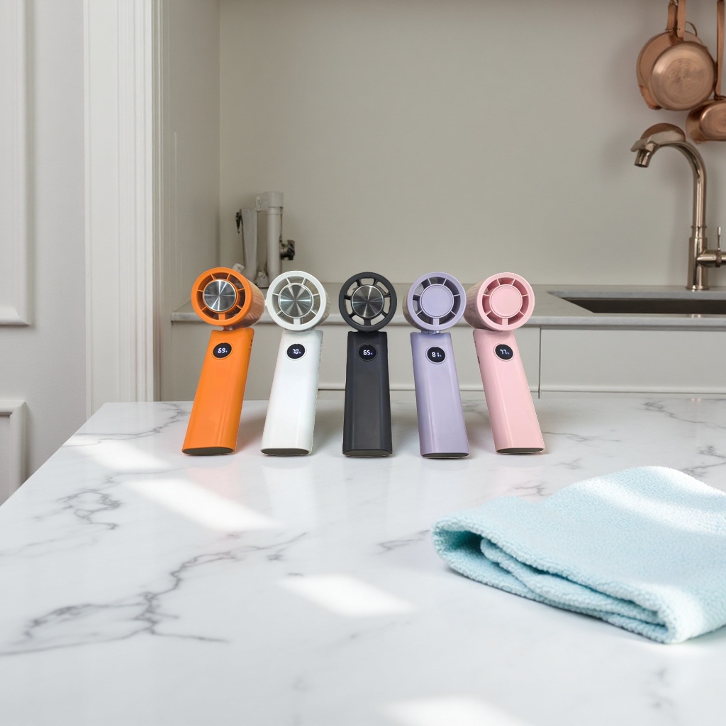 The portable handheld fan is small, light, USB charging, strong wind force, quiet and long-lasting Specification image