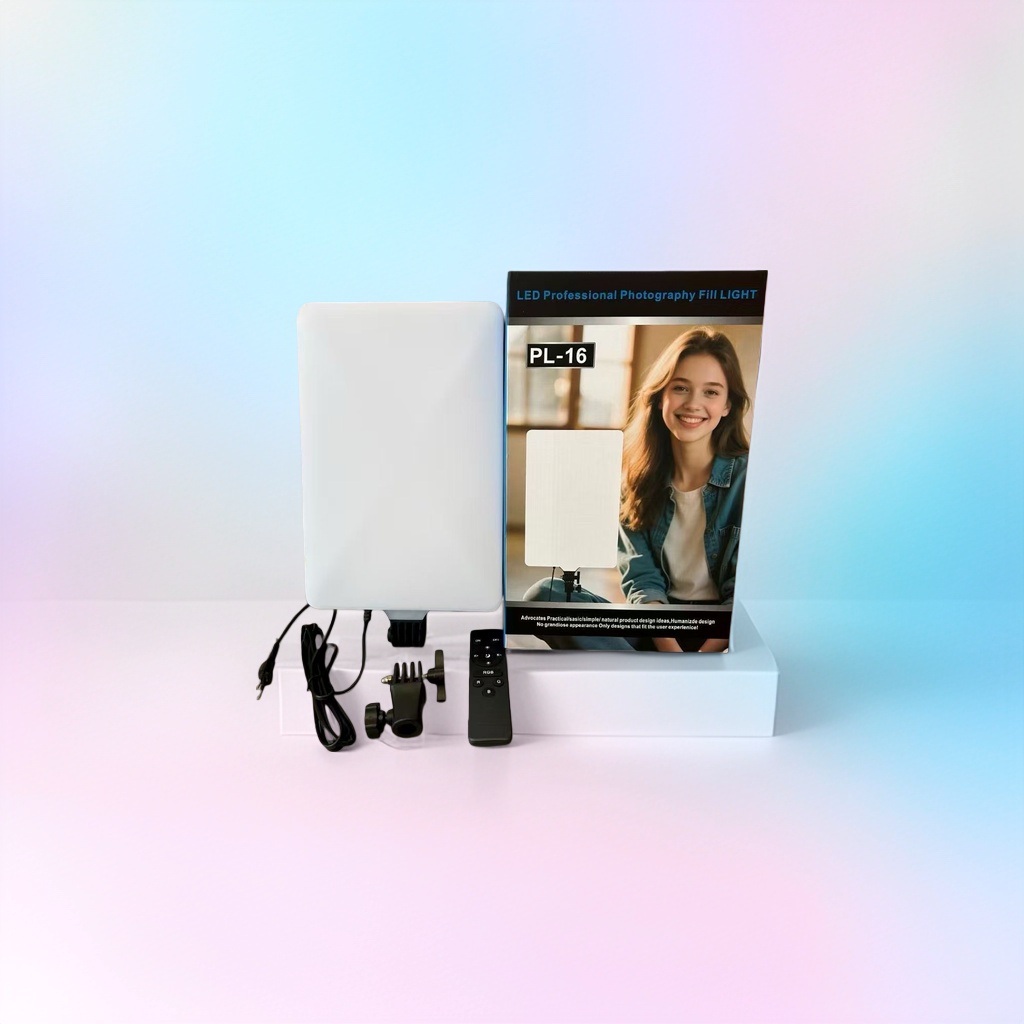 Packaging boxes of LED professional photography fill light models PL-16, PL-19, PL-48 and PL-60 Specification image