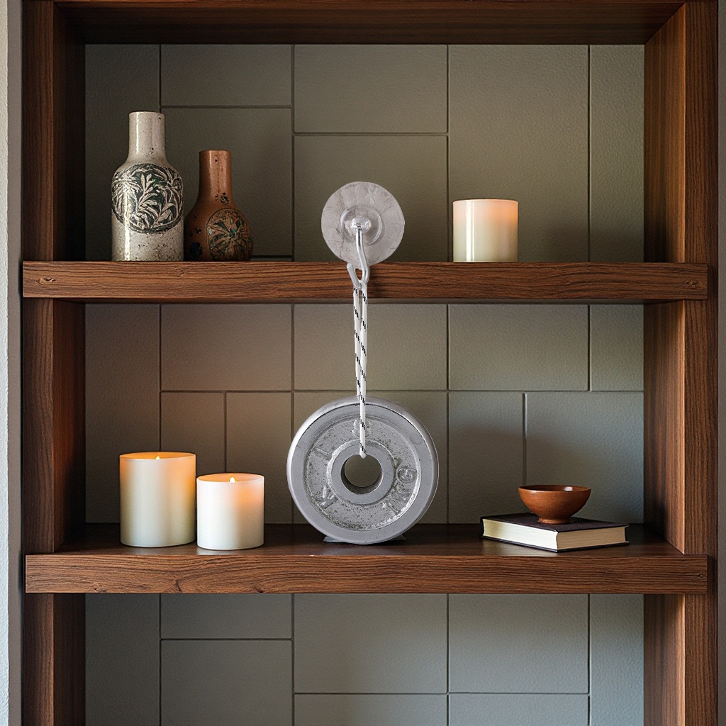 Transparent suction cup hooks enhance load-bearing capacity without the need for drilling, suitable for bathrooms and kitchens