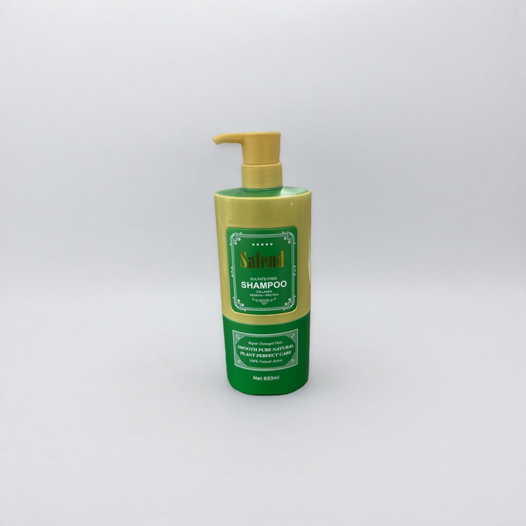 Salend green bottle shampoo is refreshing, oil-controlling, fluffy and smooth Specification image