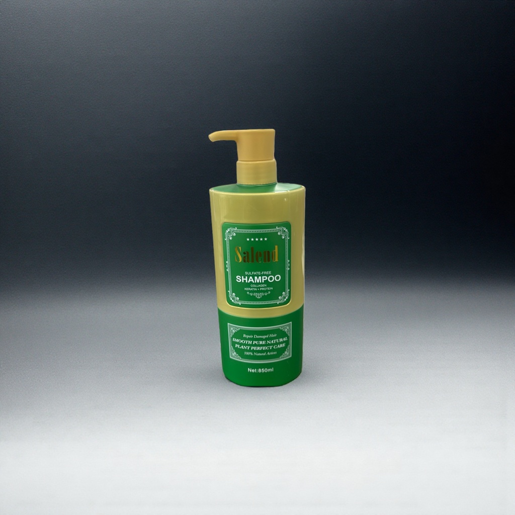 Salend green bottle shampoo is refreshing, oil-controlling, fluffy and smooth