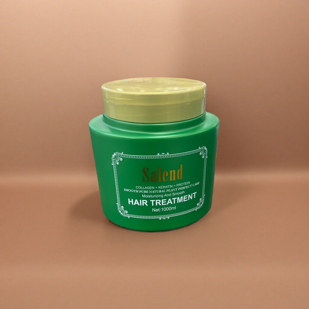 Salend green bottle hair conditioner nourishes, repairs, softens and brightens the complexion Application Scenario