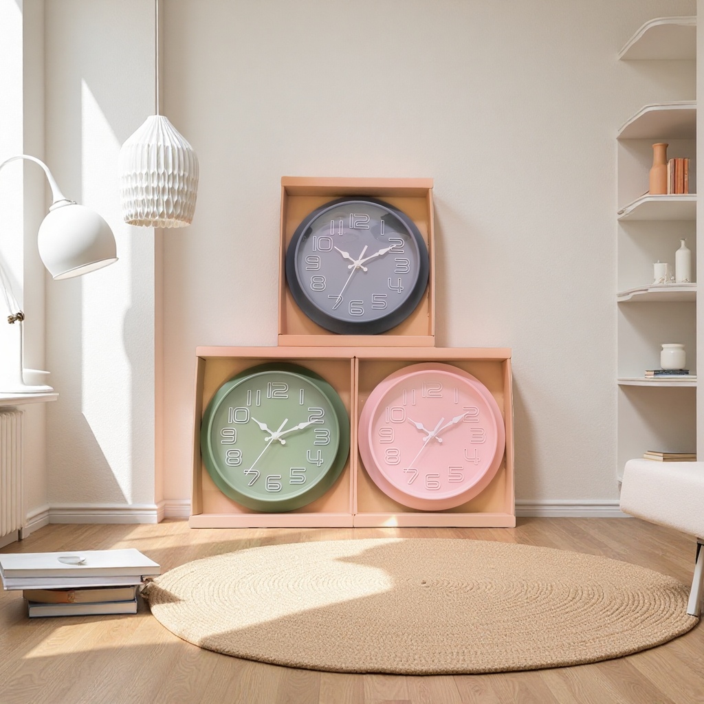 Decorative clock, simple and modern wall-mounted silent clock for living room and bedroom Application Scenario