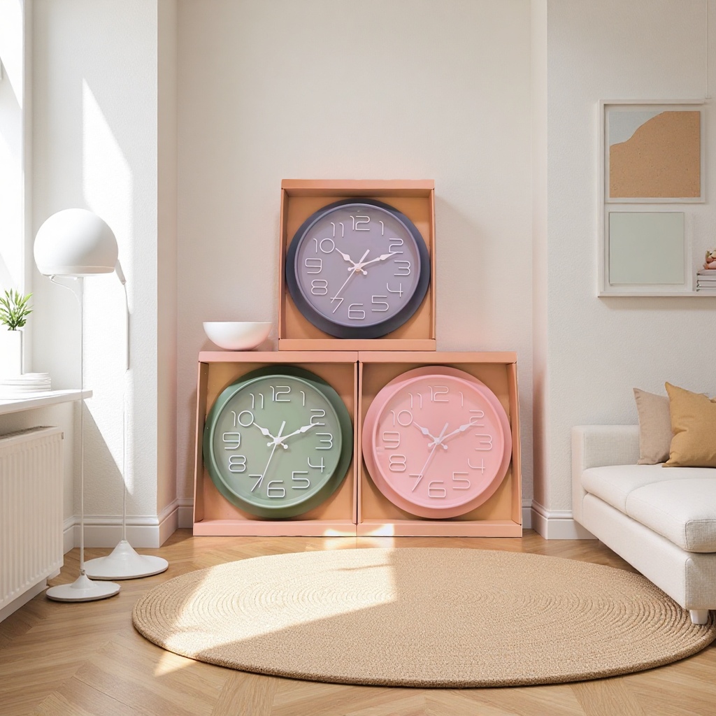 Decorative clock, simple and modern wall-mounted silent clock for living room and bedroom Specification image