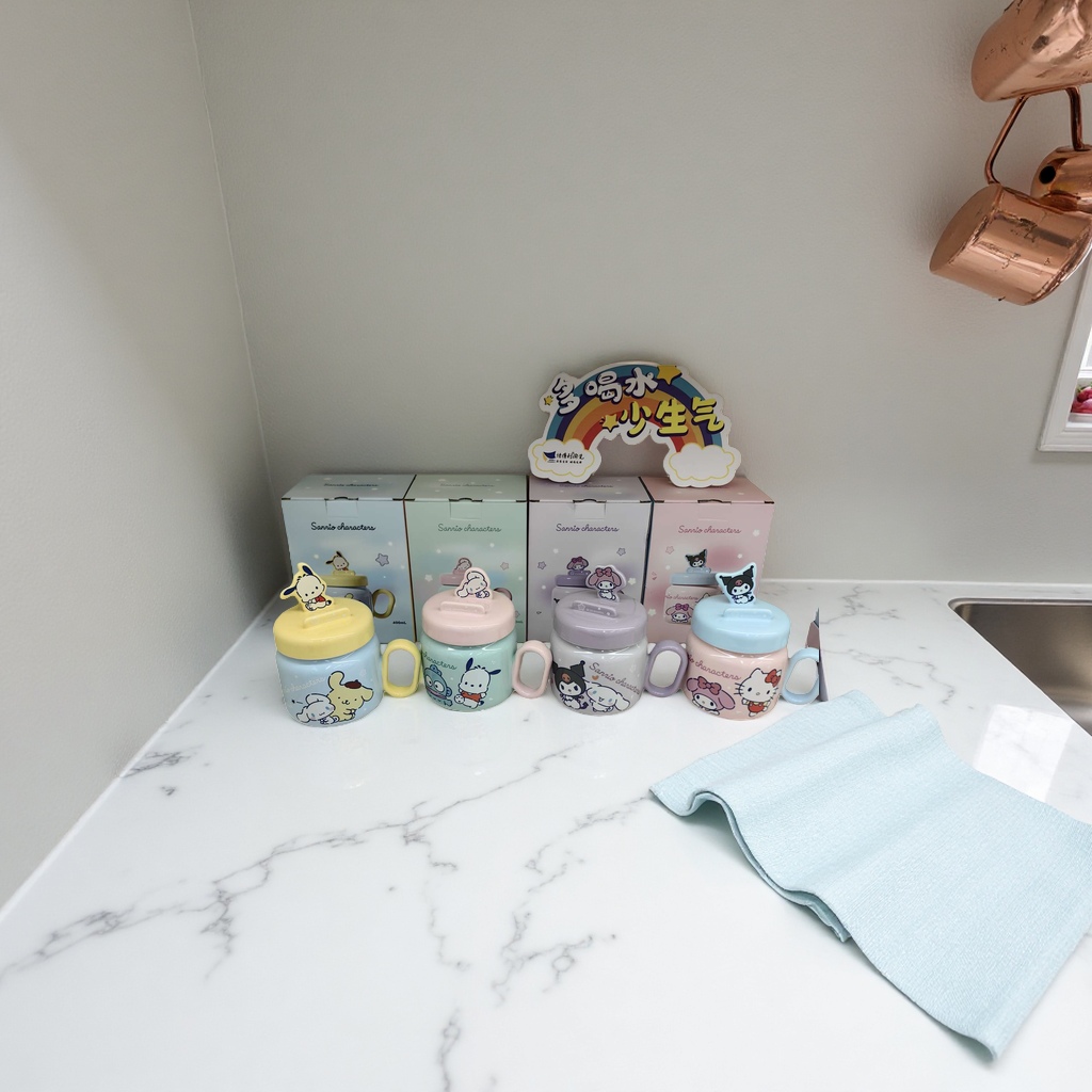 Sanrio可爱卡通水杯 HelloKitty美乐蒂库洛米主题儿童保温杯