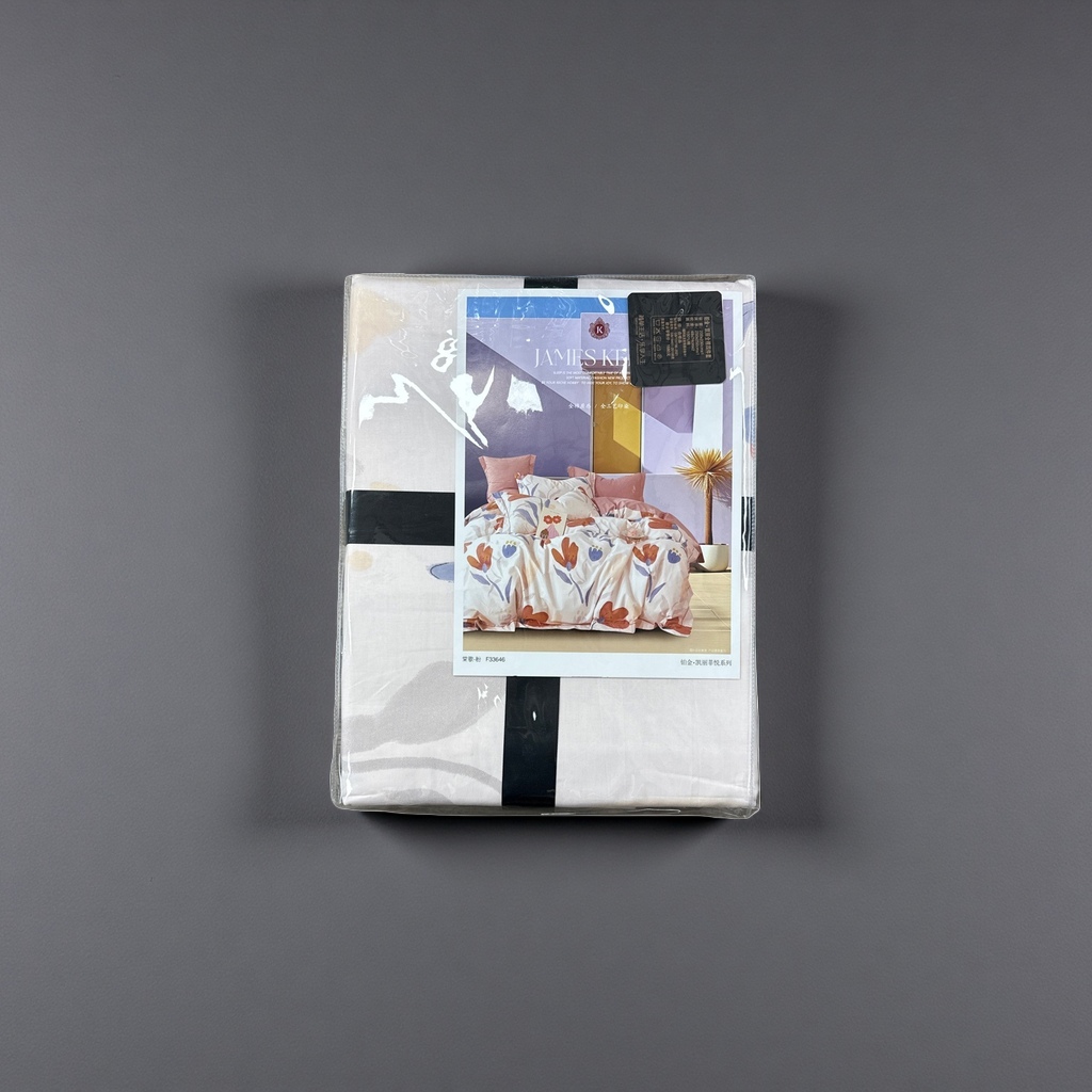 Kit de cama conjunto de cuatro piezas sábanas de algodón piel friendly funda edredón funda de almohada 100% algodón estampado