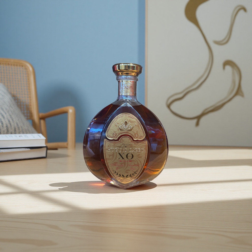 HUGUES CAPET XO brandy bottle 700ml French Cognac aged details Picture