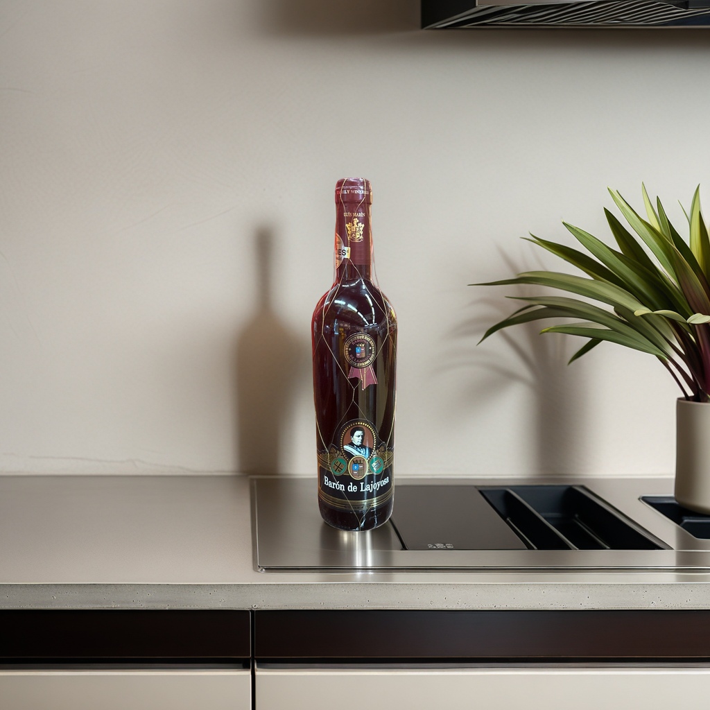 Baron de Lajoyosa wine bottle, empty wine bottle, decorative item, bar, home storage container Specification image