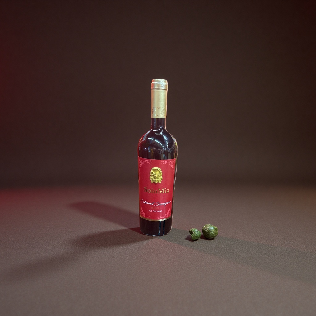 SoloMia Cabernet Sauvignon Dry Red Wine, 750ml red wine bottle, gift box