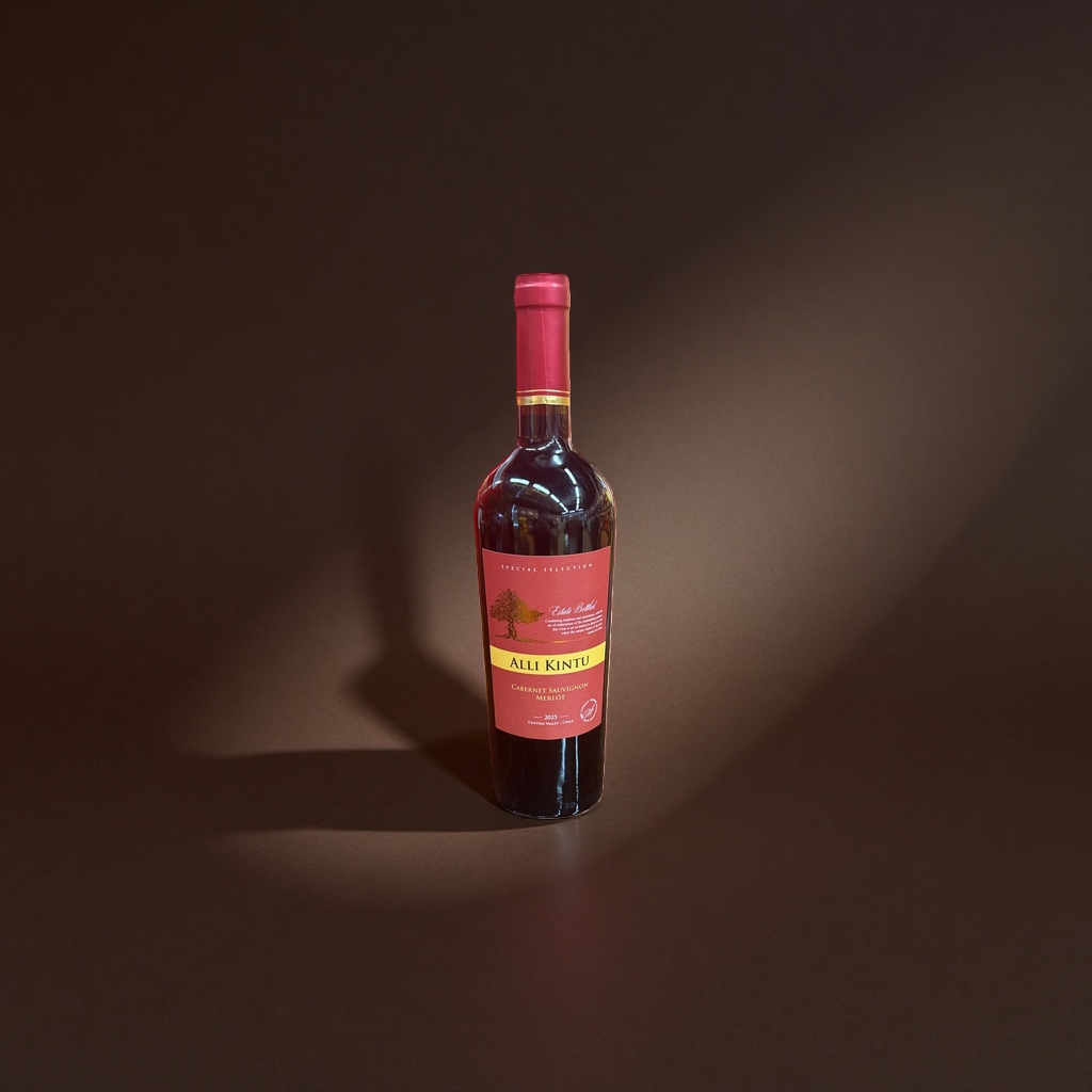 Alli Kintu Cabernet Sauvignon Merlot Wine, 750ml Red Wine bottle, Gift box style details Picture