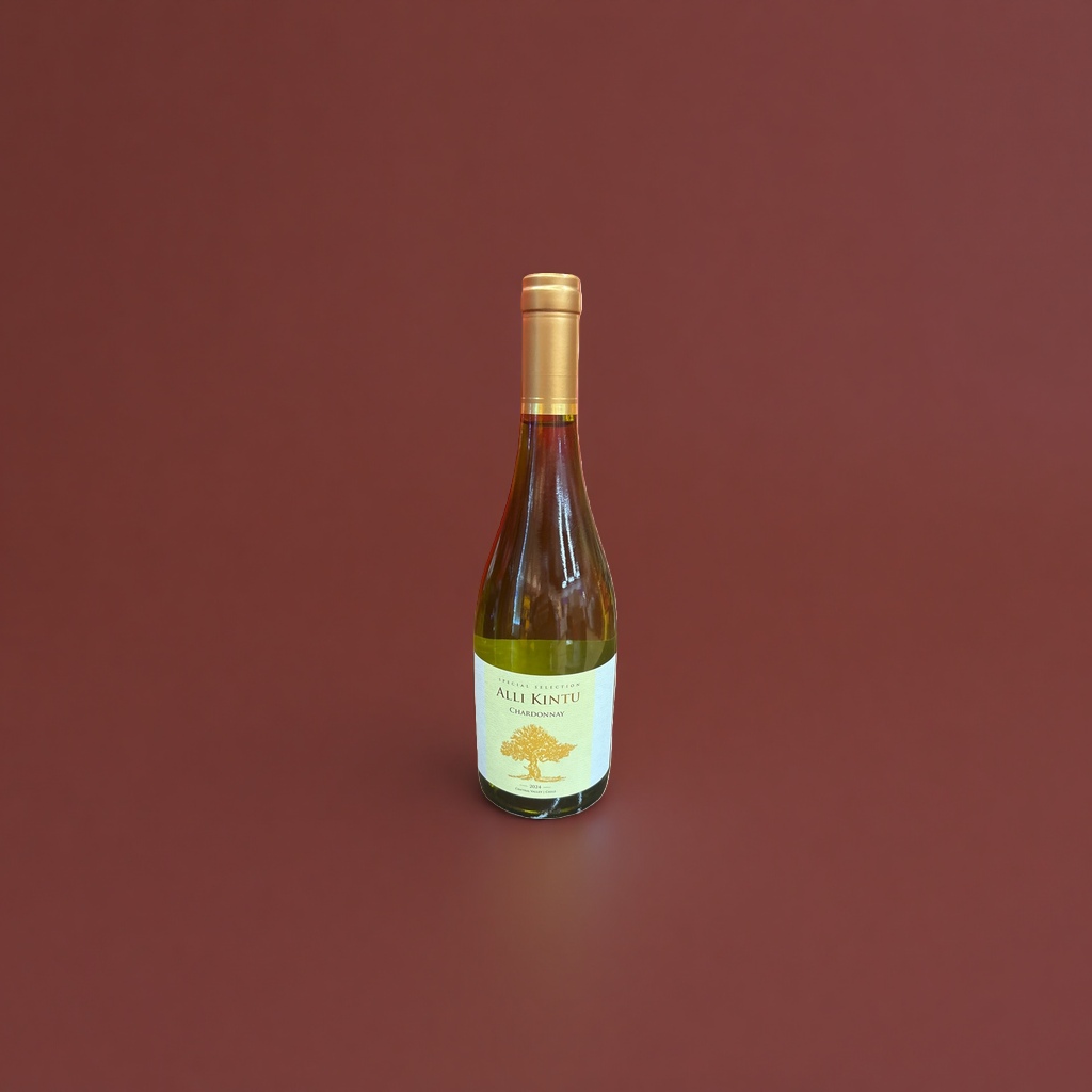 Ali Kintu Chardonnay wine bottle, imported dry white wine 750ml details Picture