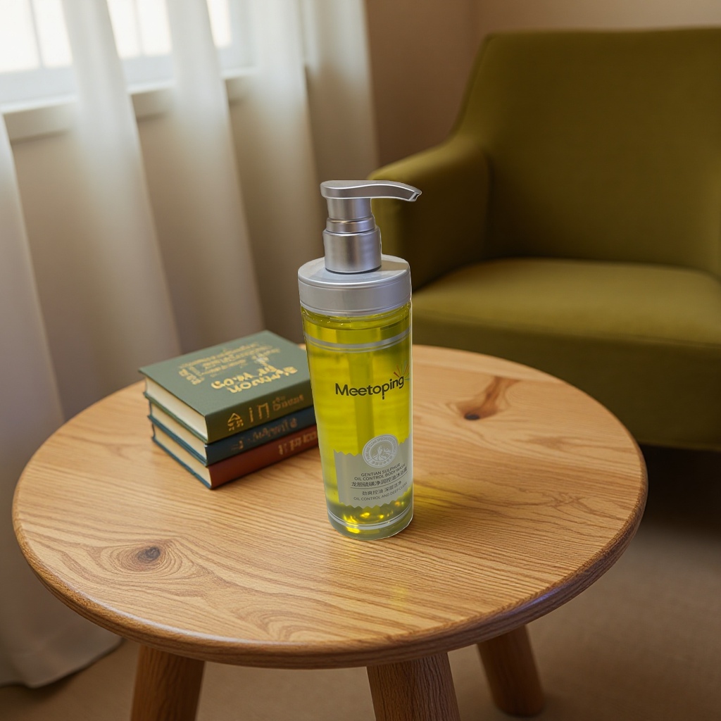 Meetoping yellow liquid body wash bottle Specification image