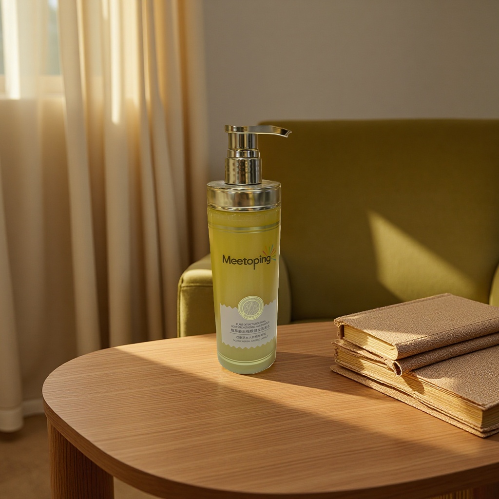 Plant Extract Ginger King Strong Root and Hair Nourishing Shampoo gently removes dandruff, strengthens and nourishes hair, is refreshing and non-greasy Specification image