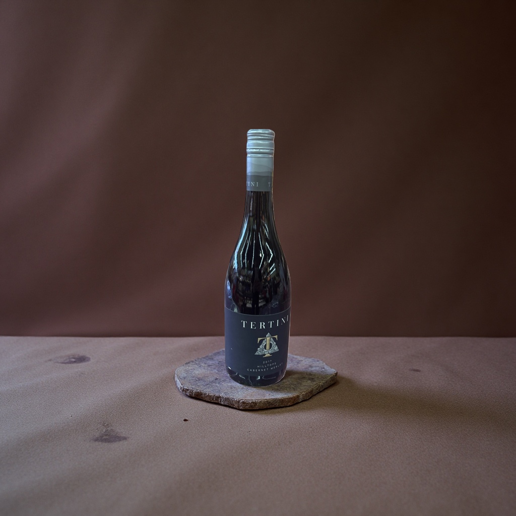 Tertini 2017 Hilltops Cabernet Sauvignon Merlot in bottle