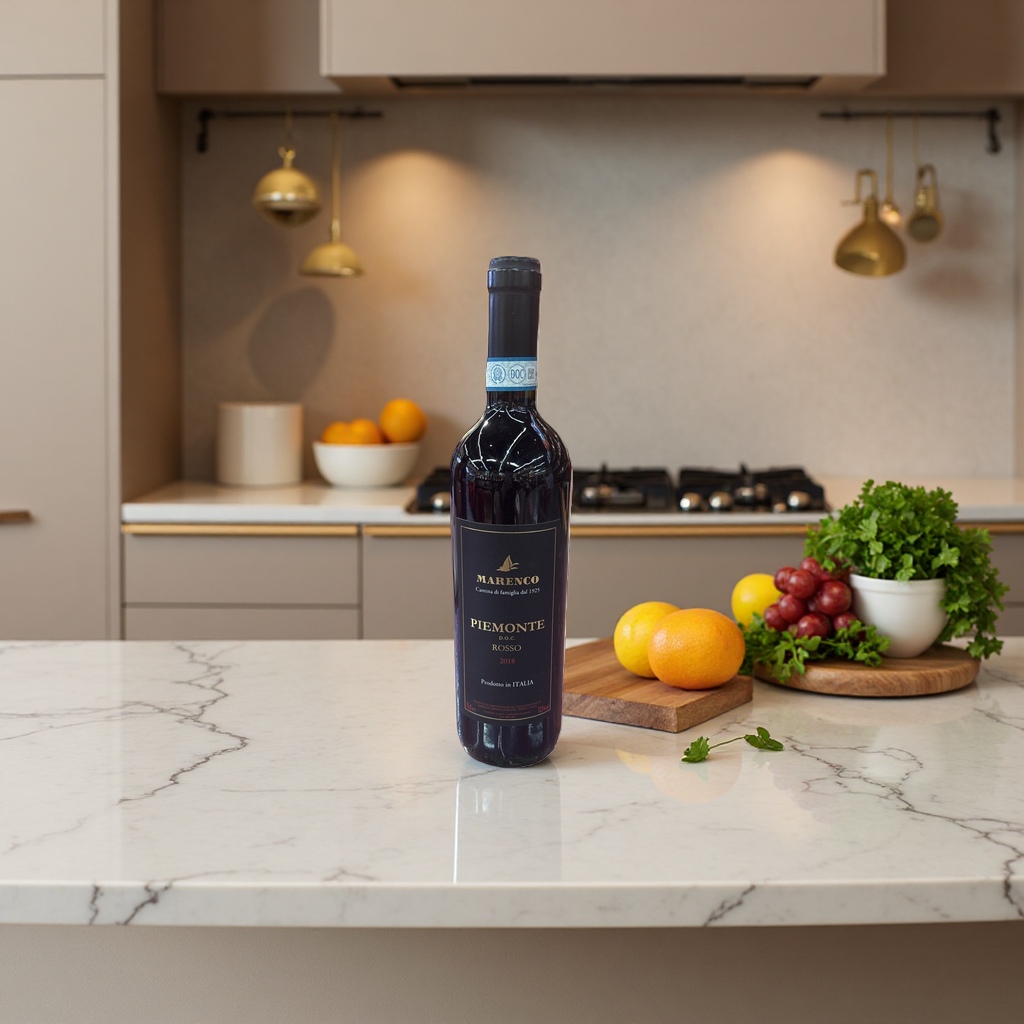 Marenco Piemonte DOC Rosso 2018 Red wine bottle, original Italian imported dry red wine Specification image