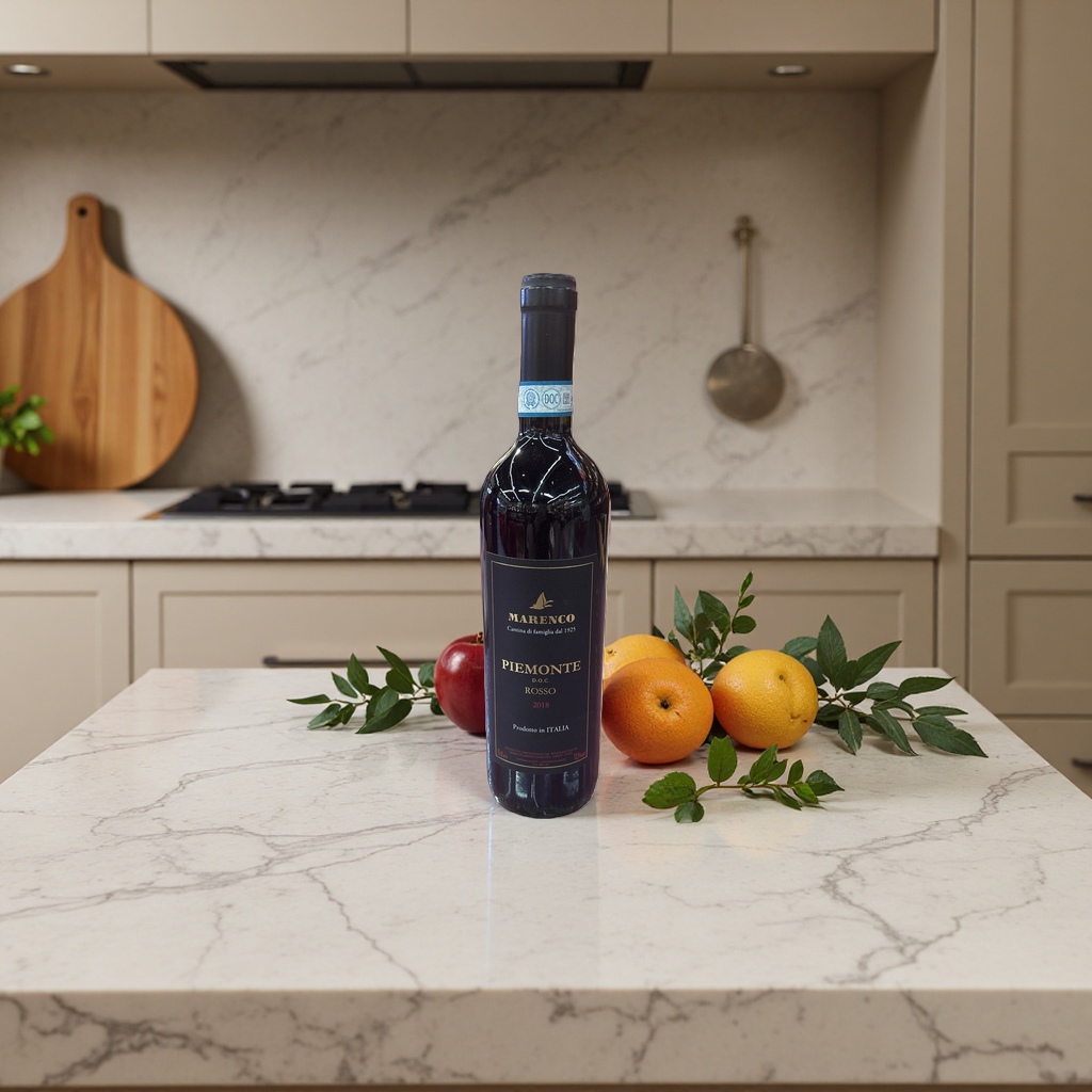 Marenco Piemonte DOC Rosso 2018 Red wine bottle, original Italian imported dry red wine details Picture