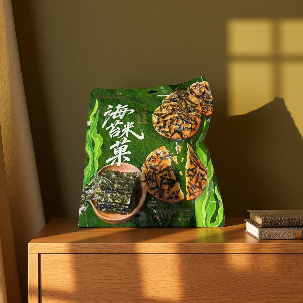 Seaweed rice 菓 snack packaging bags: independent small bags of seaweed crispy rice cereal food details Picture