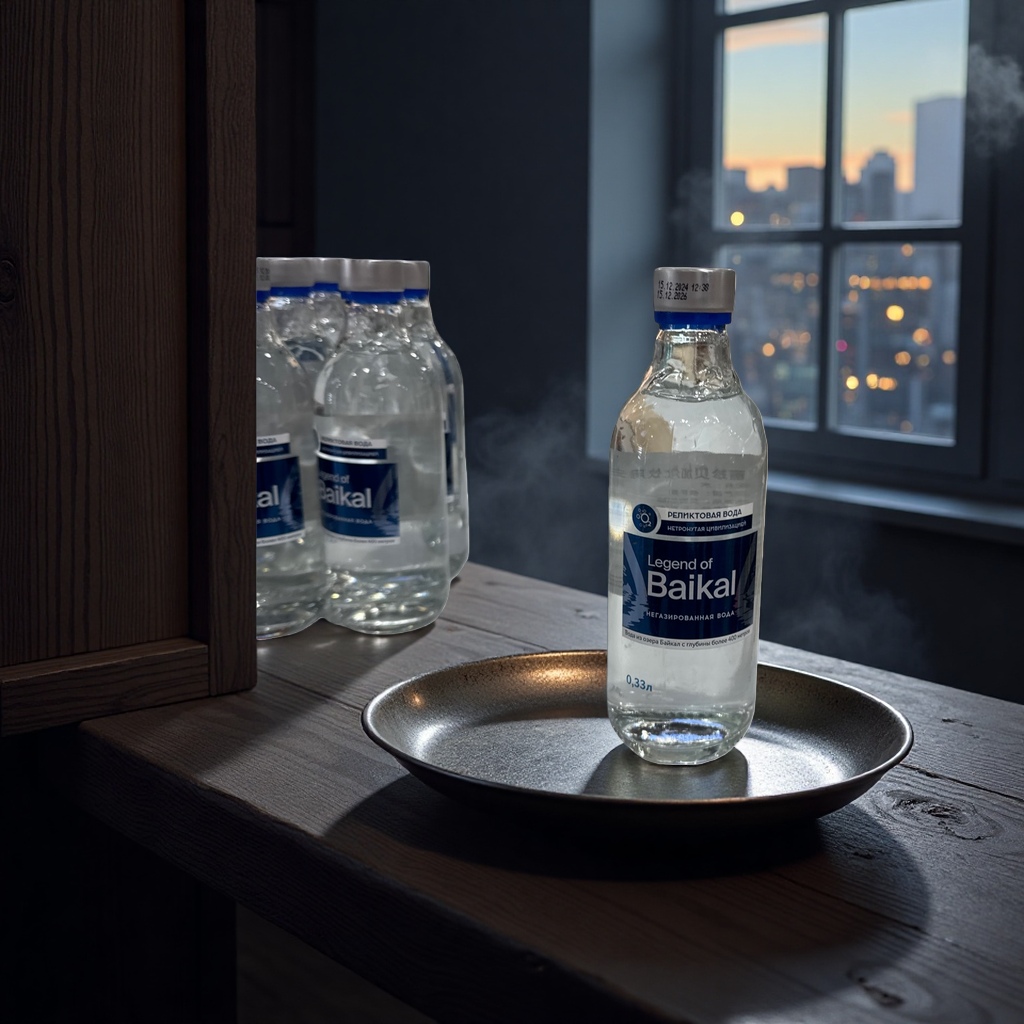 Legend of Baikal mineral water bottle, made of glass, 500ml reusable eco-friendly water cup Application Scenario