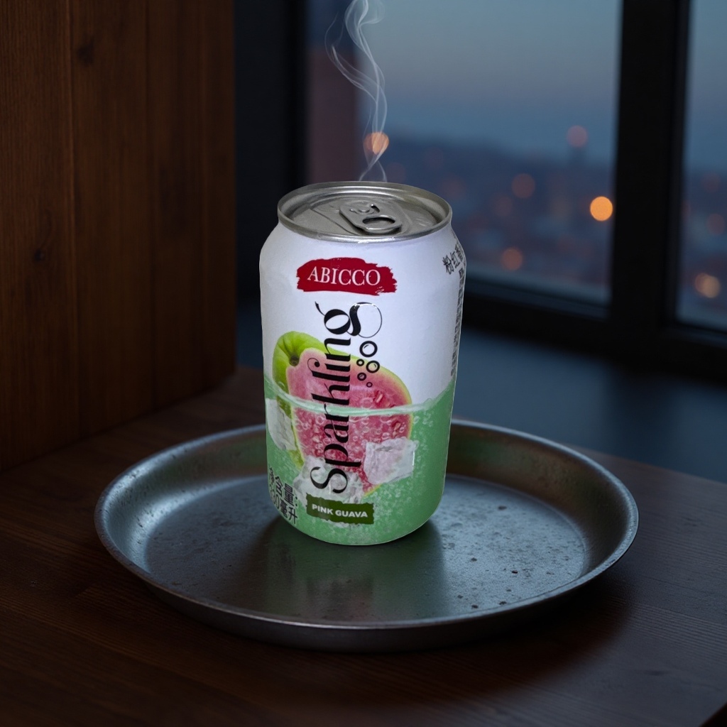 ABICCO Sparkling Pink guava Beverage can details Picture