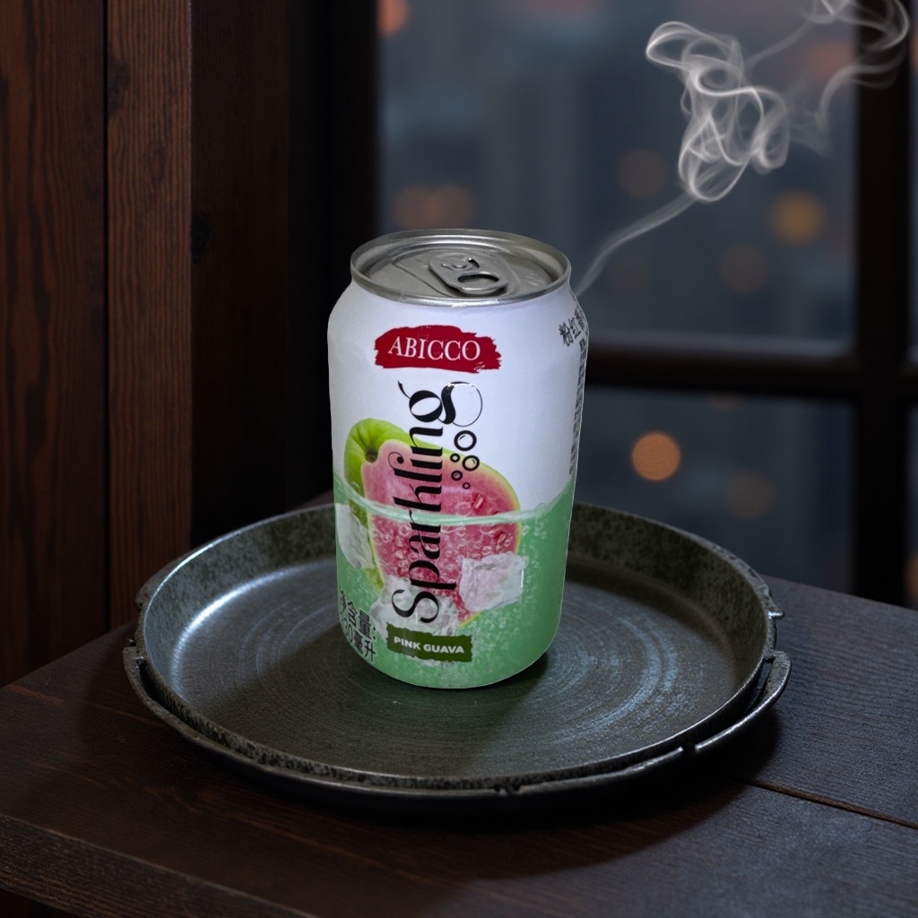 ABICCO Sparkling Pink guava Beverage can