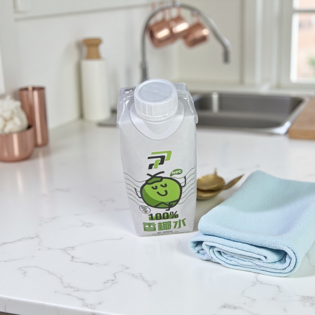 1L coconut water beverage packaging box, a natural, sweet, hydrating and low-calorie drink details Picture