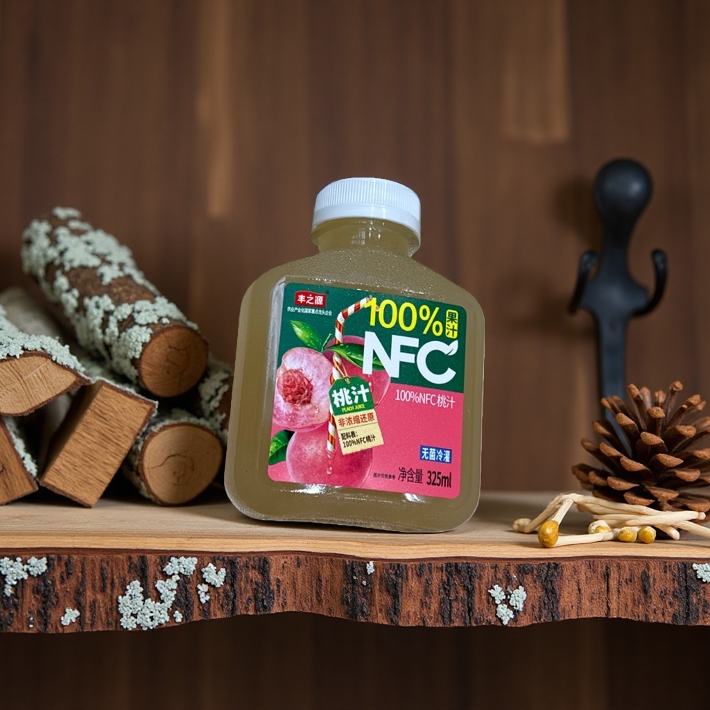 Peach juice drink, 100% pure fruit juice, peach flavor, refreshing and thirst-quenching, supplementing vitamin C Application Scenario