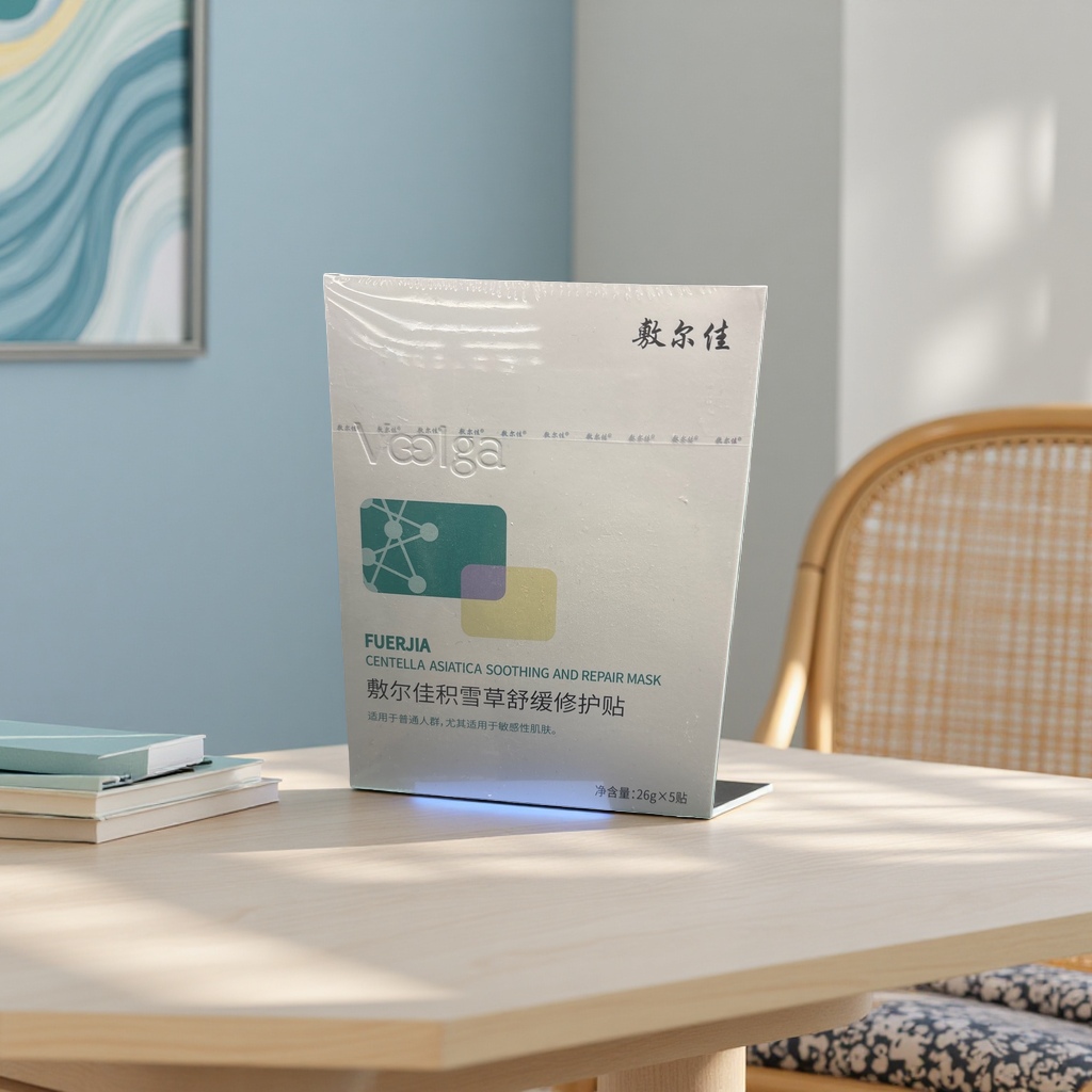 敷尔佳积雪草舒缓修护面膜贴 补水保湿镇静泛红敏感肌产品图