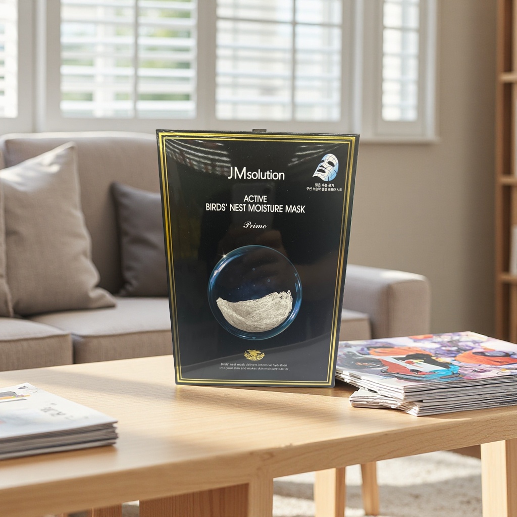 JM solution ACTIVE BIRDS NEST MOISTURE MASK Prime 面膜包装盒