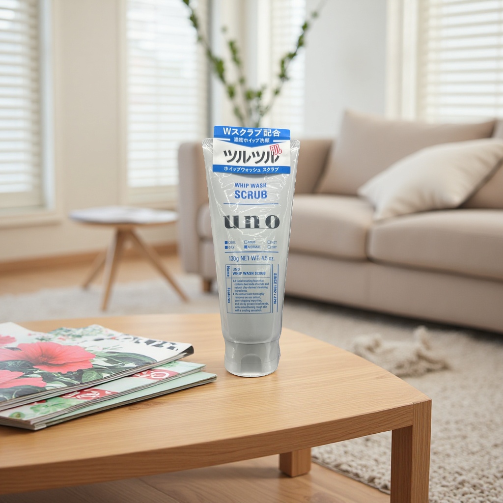 面部清洁产品+UNO Whip Wash Scrub洗面奶细节图