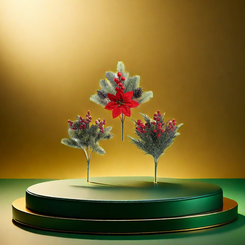 Christmas decorations, artificial bouquets, simulated flower art ornaments, and festive home decoration Application Scenario
