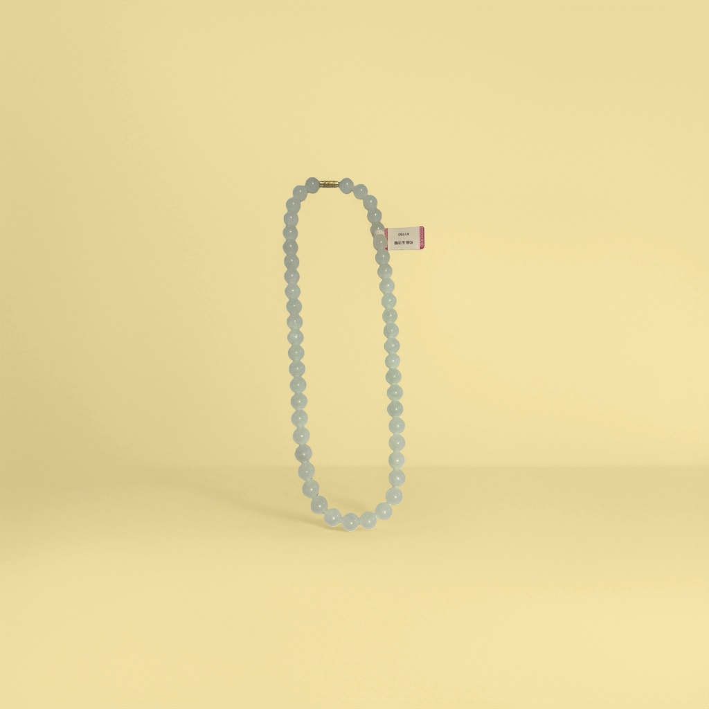 Wada jade collar mujer natural wada jade colgante collar 18K oro rimming details Picture