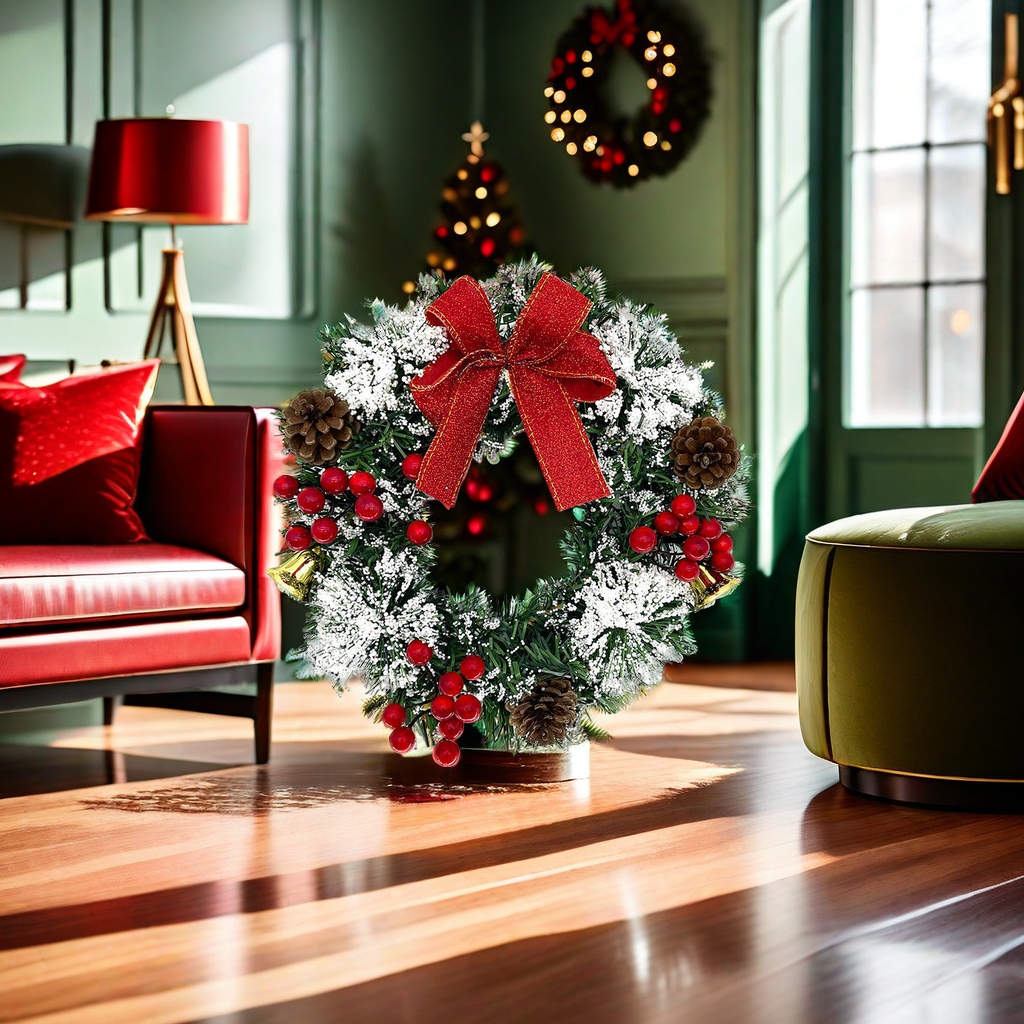 Guirnaldas de navidad decoración de ramas de pino puertas colgantes sala de estar dormitorio arreglos festivos Specification image