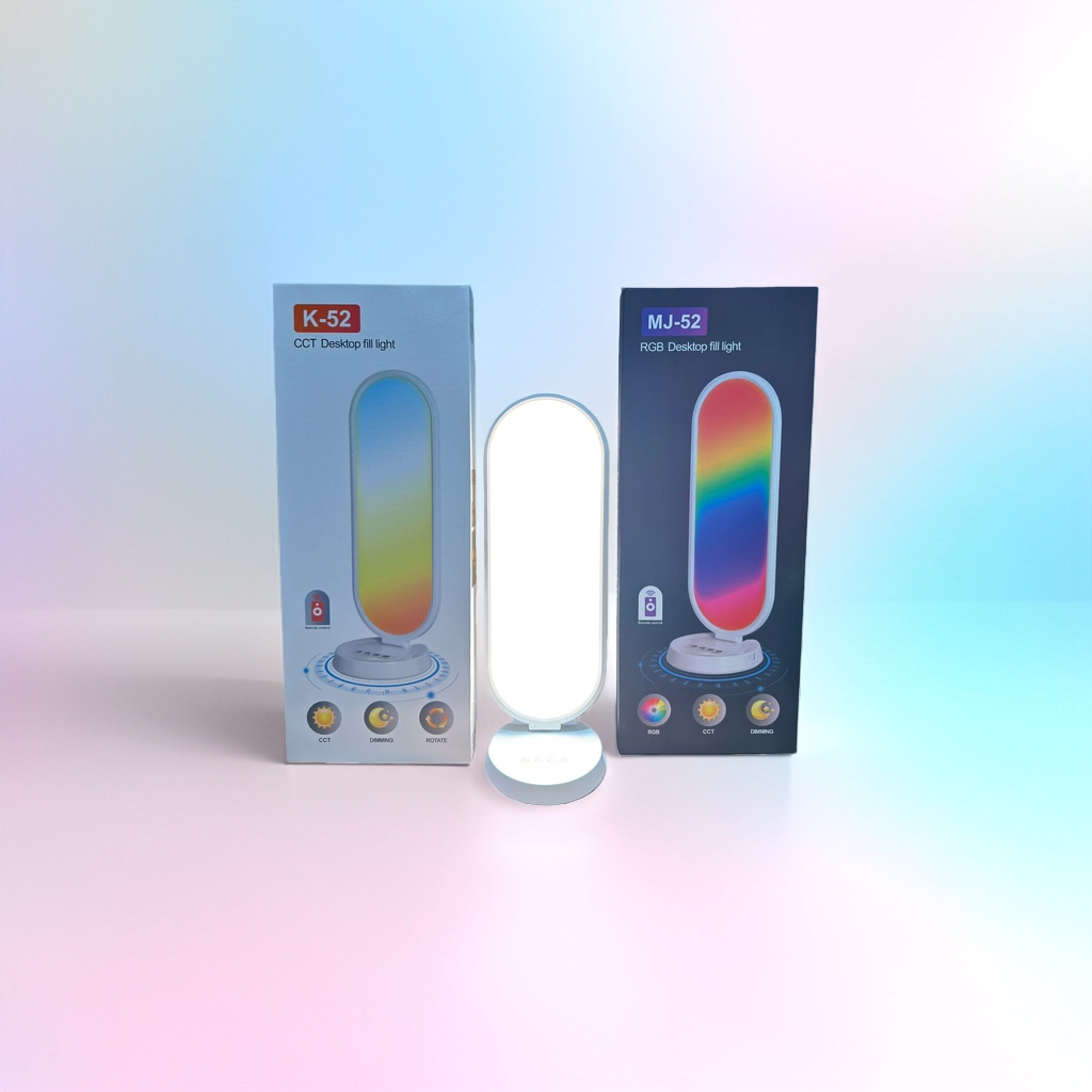 K-52 CCT MJ-52 RGB Desktop Fill Light Adjustable color temperature RGB dual-mode portable photography light details Picture