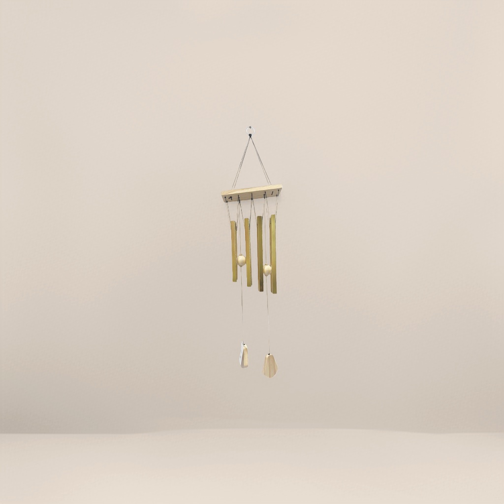 Copper wind chime, retro courtyard decoration, wind chime hanging ornaments, suitable for indoor, balcony and outdoor use. 151745197 Specification image
