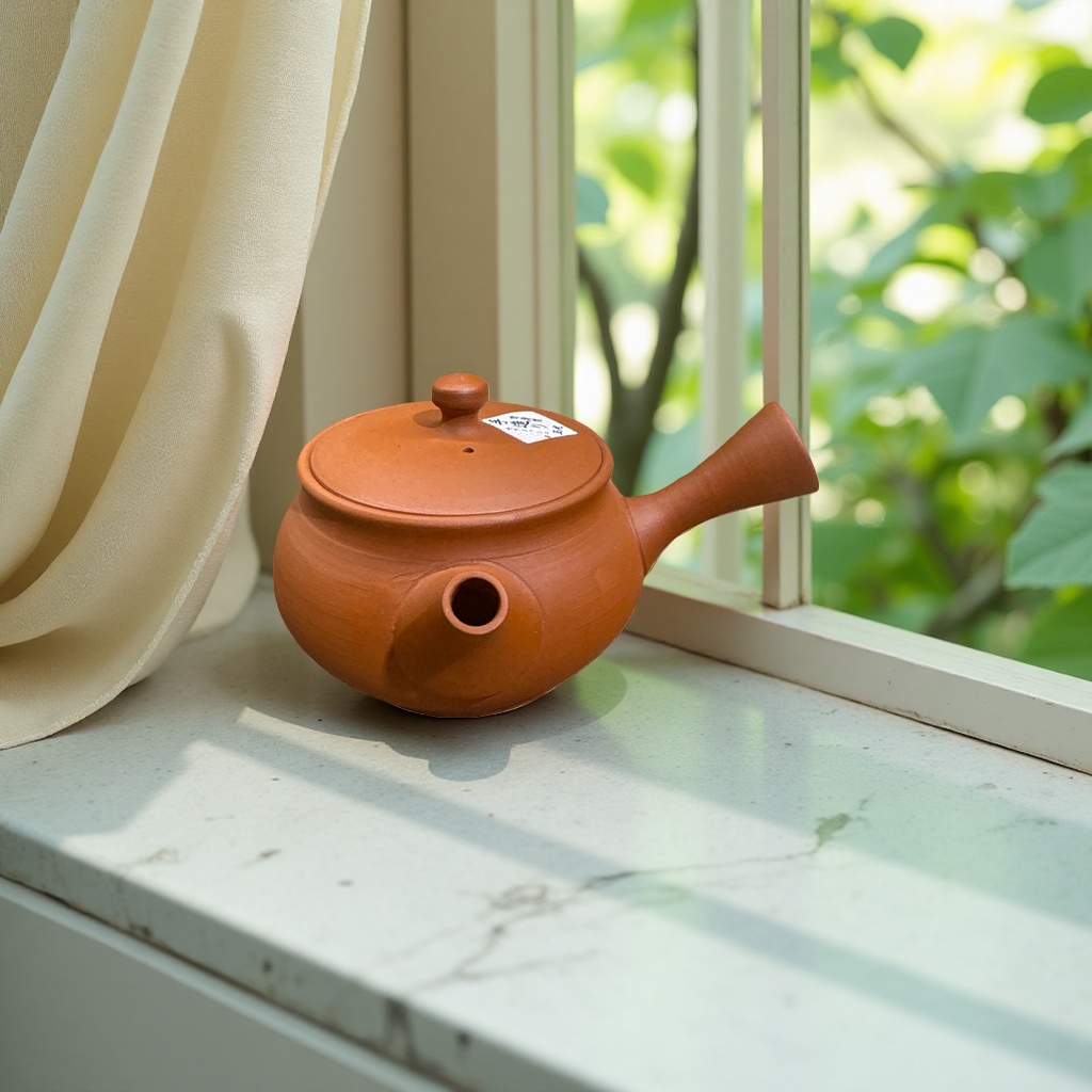 陶制茶壶细节图