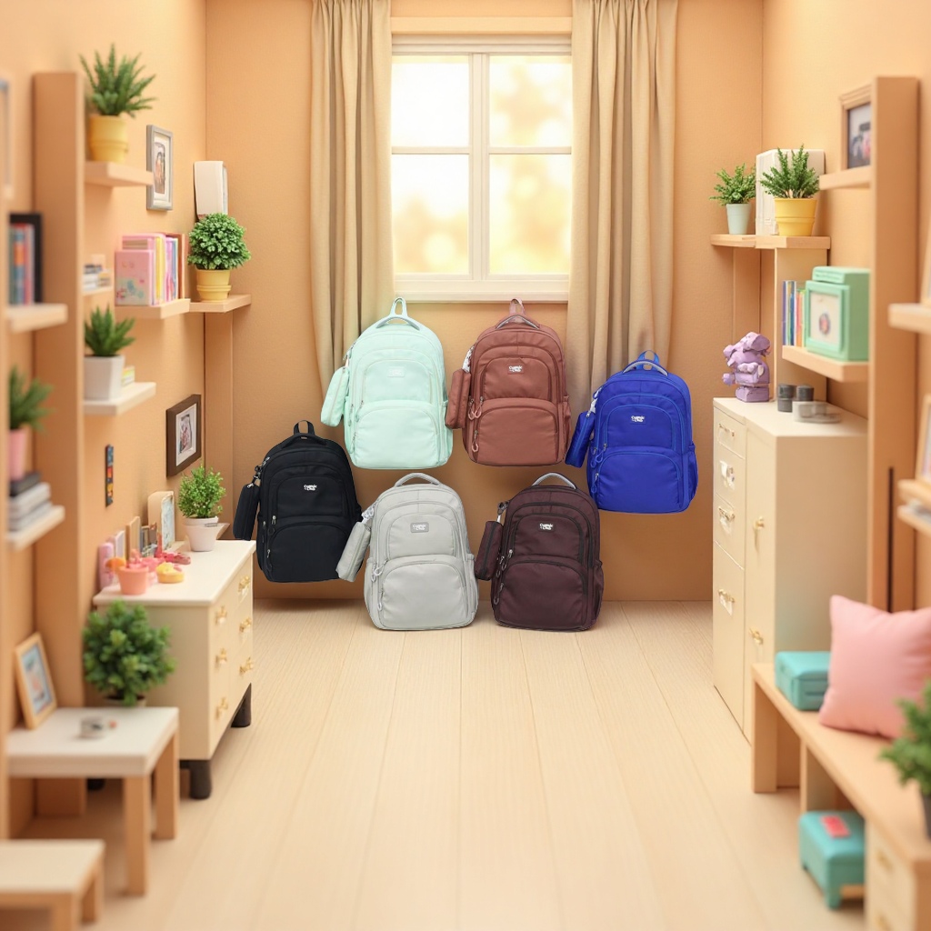 A backpack is a large-capacity, lightweight and wear-resistant travel bag for student commuting Specification image