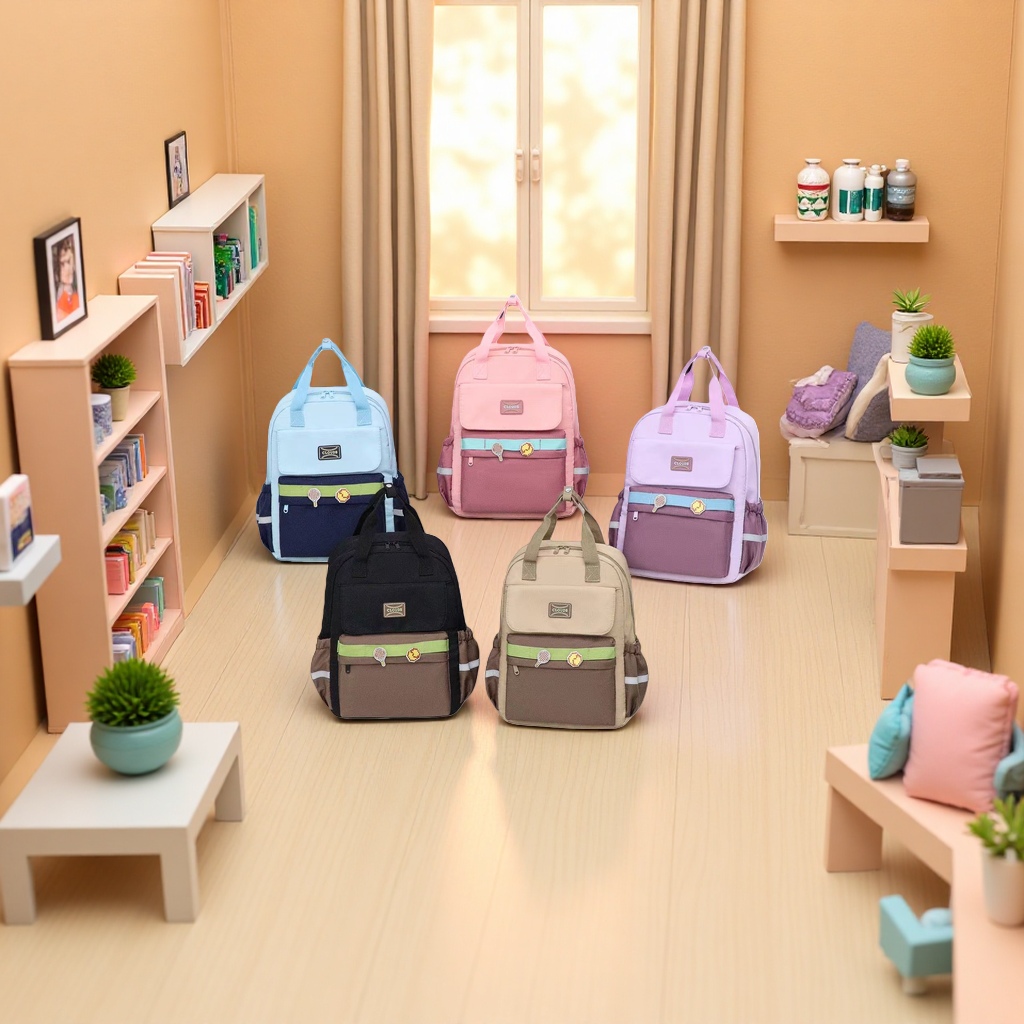 Fashionable sports tennis backpack available in five colors: light blue, pink, purple, black and beige, 40*30*14, 5cm