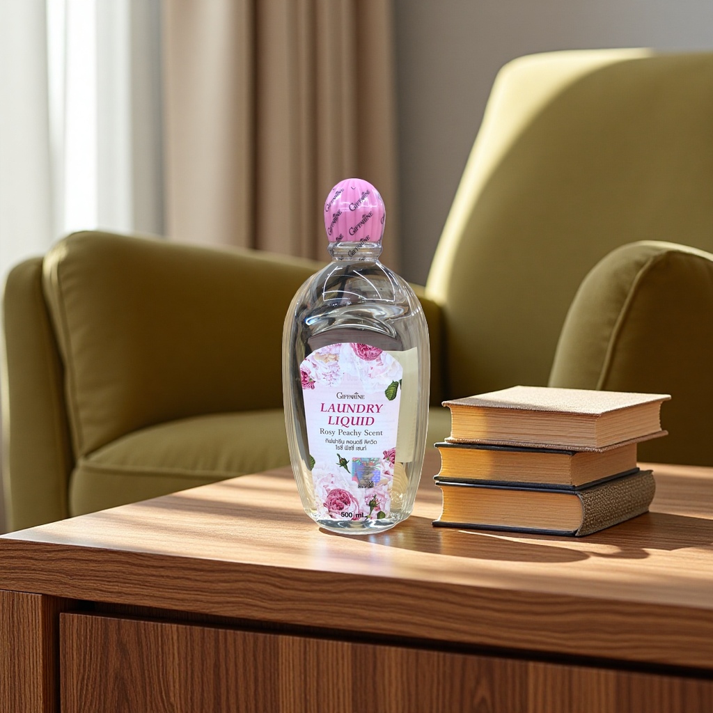 Bottled laundry detergent is clean, smooth and leaves a long-lasting fragrance. Large capacity for family use Application Scenario