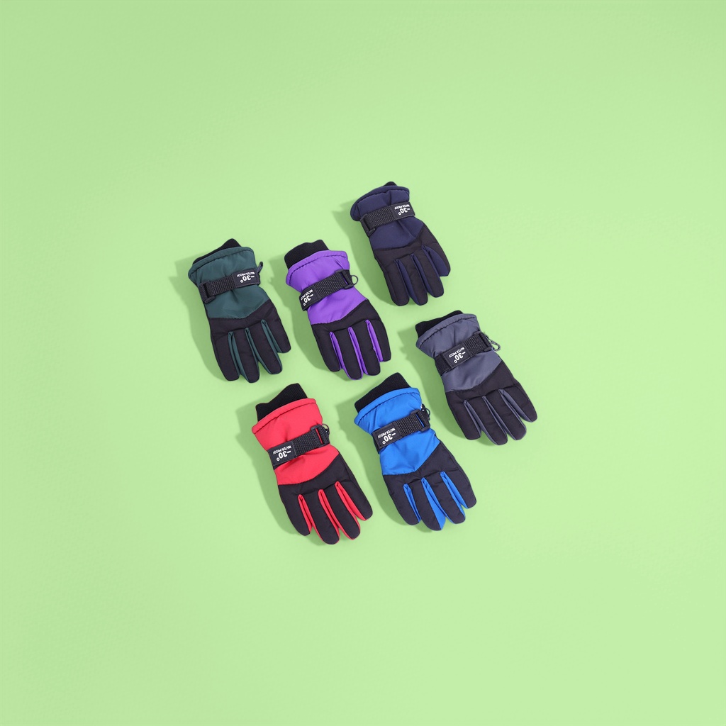 Thickened children's ski gloves are cold-proof, warm and breathable, suitable for both boys and girls