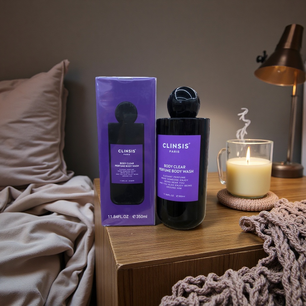 CLINSIS PARIS BODY CLEAR perfume Body Wash is refreshing, clear and leaves a lasting fragrance