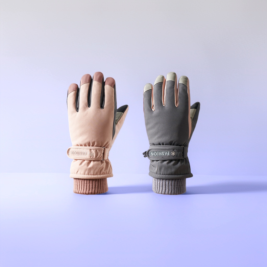 Warm, windproof touch screen waterproof gloves for both men and women, suitable for winter cycling, skiing and outdoor sports Application Scenario