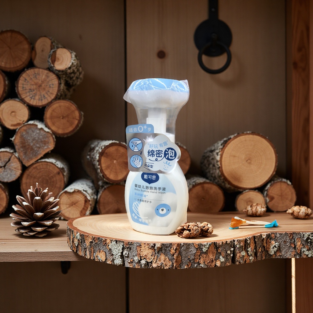 Baby-specific bubble hand sanitizer, with a gentle and tear-free formula, moisturizes, cleanses and does not hurt hands