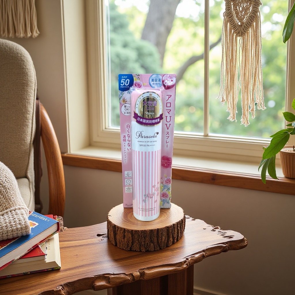 Parasola Sunscreen Spray is refreshing and non-greasy. Portable set: SPF50+ PA+++ details Picture