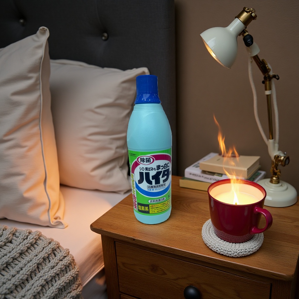 500ml household bleach in bottle, clean for stain removal, disinfection and sterilization Specification image