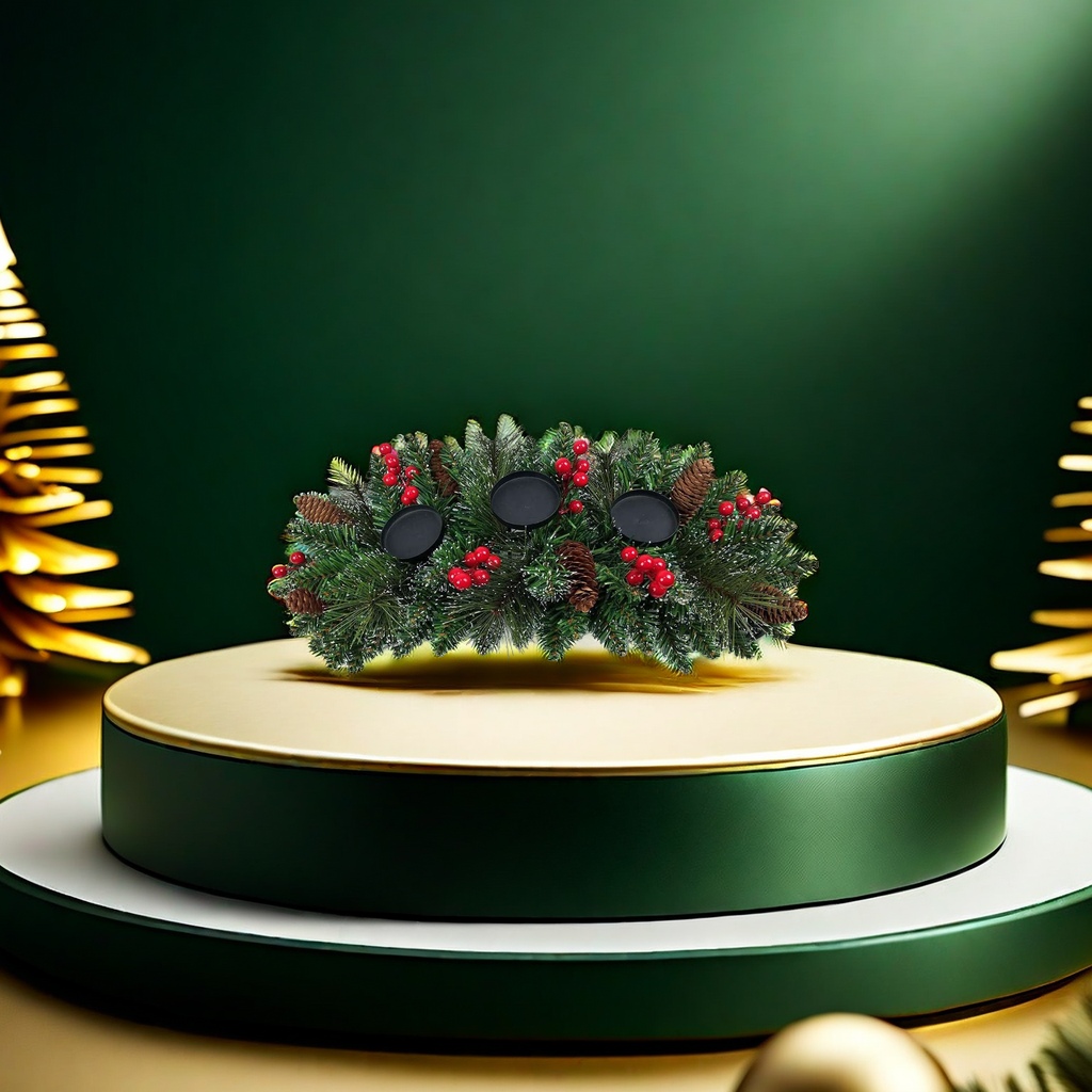Navidad ramas de pino guirnaldas decoraciones colgantes puertas colgantes emulación de pared ambiente de vacaciones verde Application Scenario