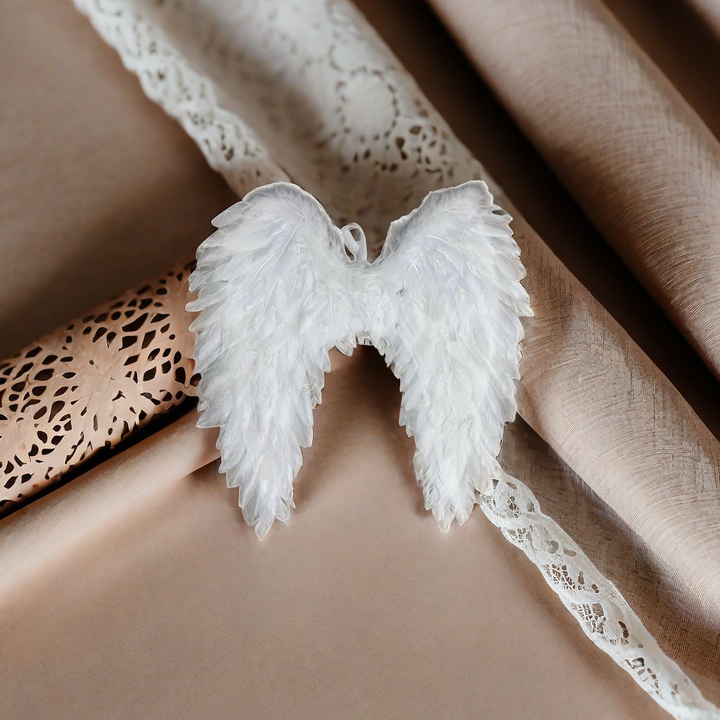 White feather angel wing decorative ornament, indoor home creative hanging decoration 160548512 Application Scenario