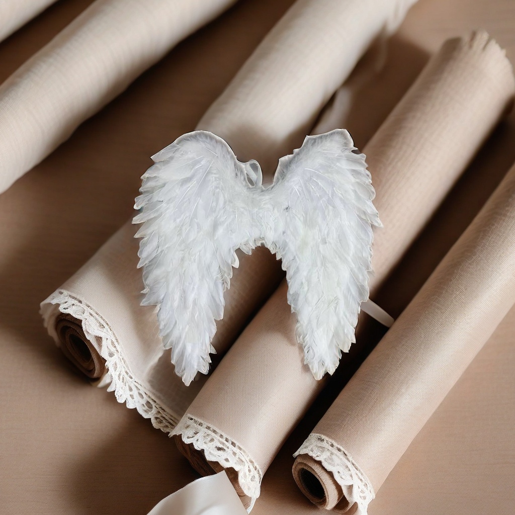 White feather angel wing decorative ornament, indoor home creative hanging decoration 160548512