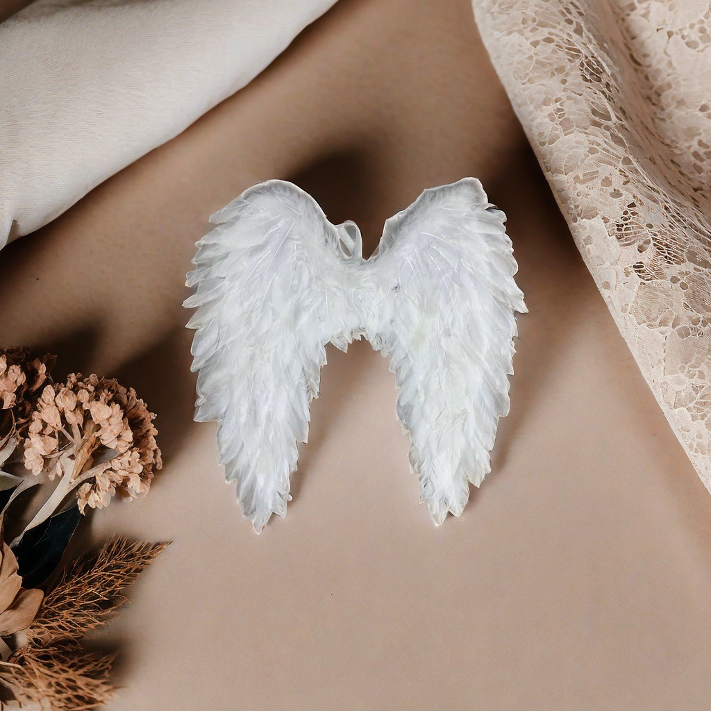 White feather angel wing decorative ornament, indoor home creative hanging decoration 160548512 Specification image