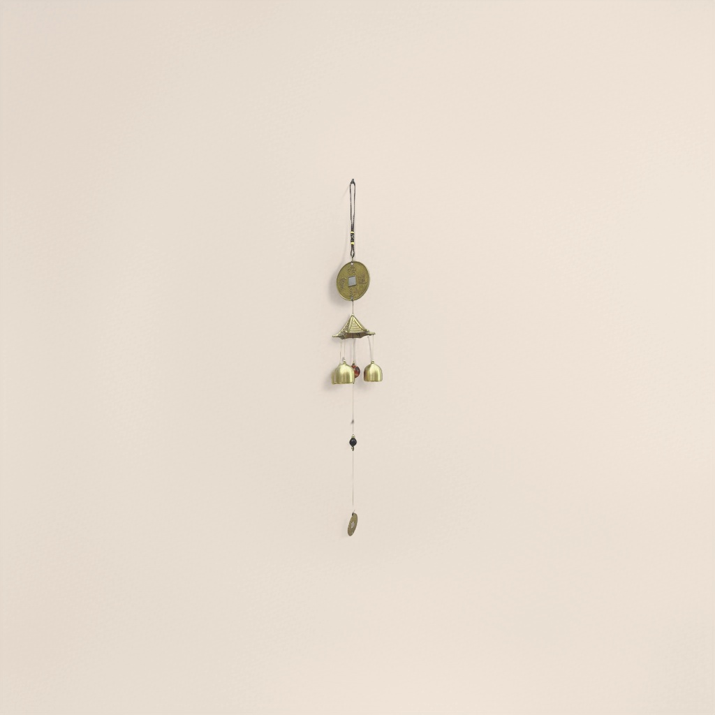 Copper wind chime, a retro decorative hanging wind chime for the courtyard balcony