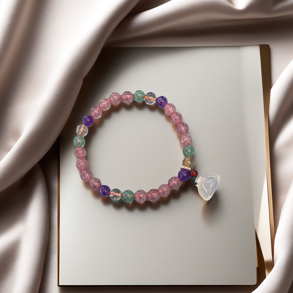 Pulsera de cuentas coloridas pulsera trenzada de cuentas redondas coloridas accesorios de moda para mujer Specification image